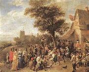 TENIERS, David the Younger Peasants Merry-making wt oil on canvas